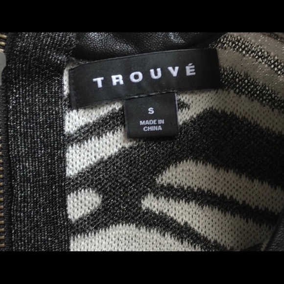 NWOT Trouve Zebra Print Knit Sweater - Picture 6 of 7